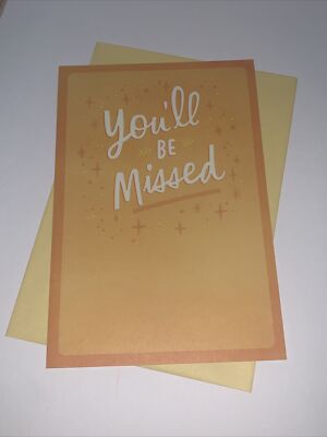 Hallmark Farewell/Good-Bye Card: You ll Be Missed Good Luck To All You Do Ahead