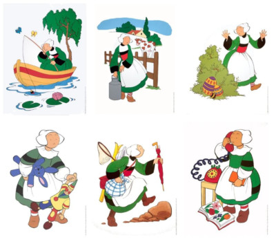 Bundle- 6 Assorted Pinchon Becassine Mini Posters