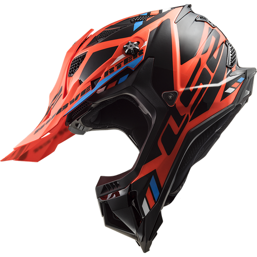 LS2 MX 700 EVO Subverter Stomp Fluo Orange MX Helm Crosshelm Motocross Enduro - Bild 3 von 30