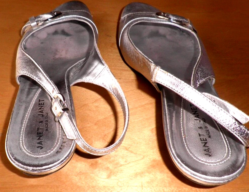 Sandalo basso Janet And Janet - Malù , Argento Eu 37 - Scarpe Donna.  NIRIMA - Immagine 3 di 4