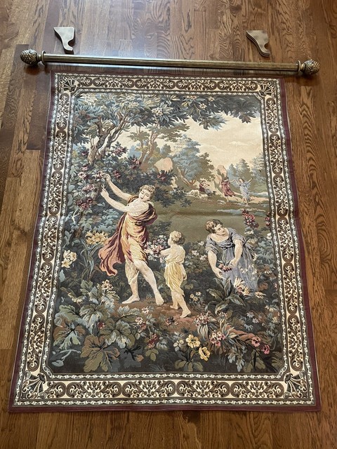 wall hanging tapestry french.w Rod & Mounts / Cotton / Non Smoking Home wall hanging tapestry french.w Rod & Mounts / Cotton / Non Smoking Home