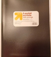 Pocket Portfolio LOT of 10 NEW FOLDERS-Black 9 3/8" X 11 3/8 -Brand UP  UP