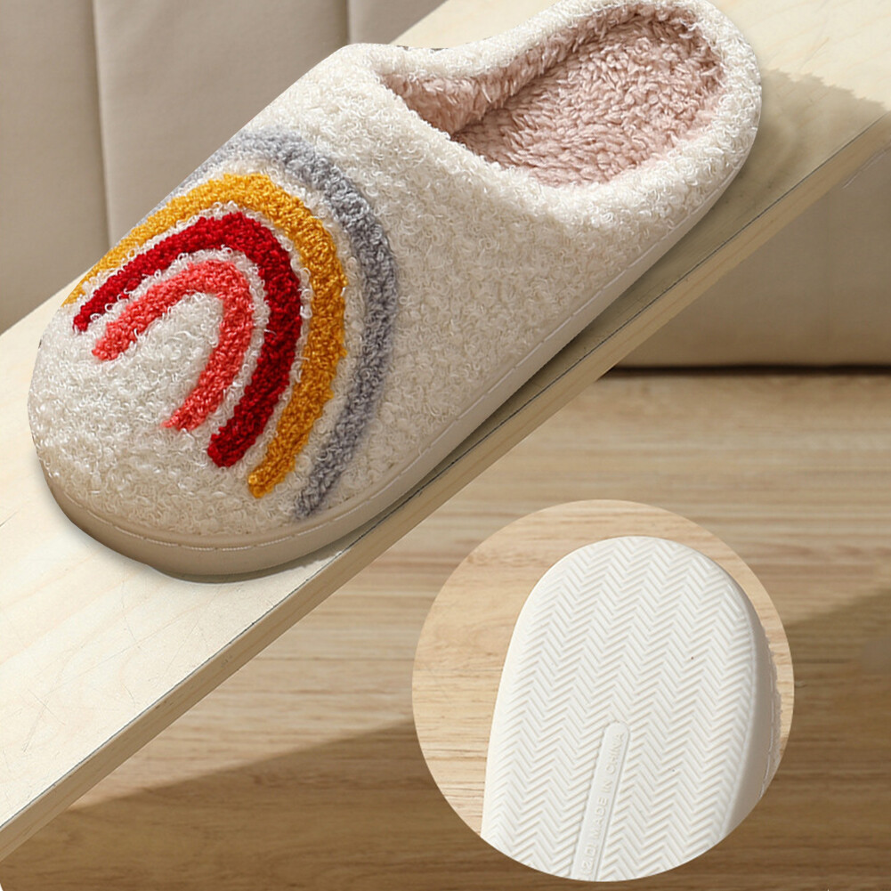 APL Cozy Ho Slippers Home Cotton Shoes Non Slip Fuzzy Winter Slippers for Women