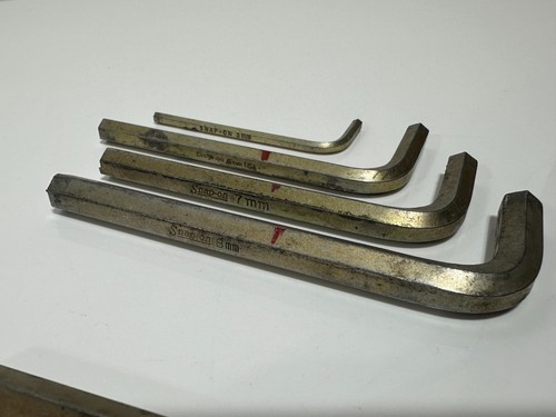 Snap-On Tools USA 6pc 3mm to 12mm Allen Hex Key Wrench Set - 2 Extras - Picture 5 of 9