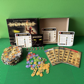 ROSE ART LEGO BIONICLE QUEST FOR MAKUTA ADVENTURE BOARD GAME INCOMPLETE 31390