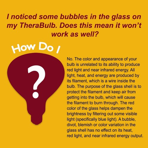 TheraBulb Near Infrared Bulb - 300W/120V - Sold by Manufacturer - Picture 9 of 9