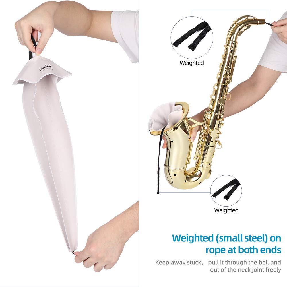 Cepillo Limpiador Para Saxofón - Flexible, Suave, Para Cuello Y Cuerpo, Mantenimiento De Instrumentos De Viento