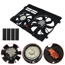 For Volkswagen Jetta Beetle Passat 4 Pin Front A/C Radiator Cooling Fan