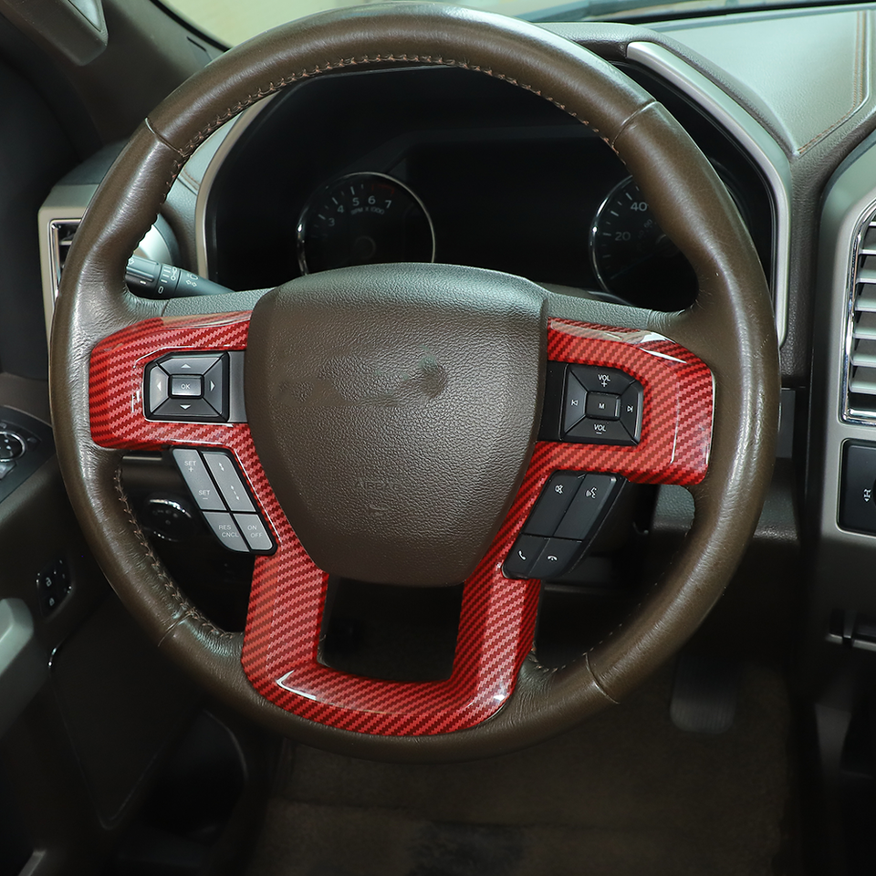 24x Interior Set Dash Decoration Cover Trim Kit for Ford F150 2015-20 ...