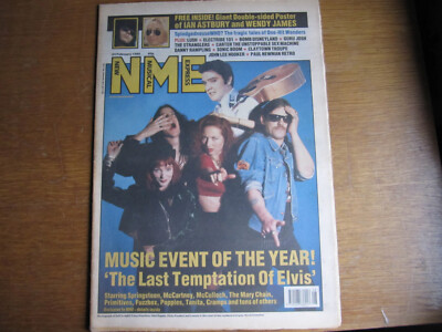 NME - FEB 24 1990 - LUSH ELECTRIBE 101 THE STRANGLERS CARTER USM GURU JOSH (B)