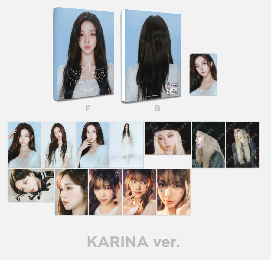 aespa MY WORLD OFFICIAL MD GOODS POSTCARD BOOK + PHOTO CARD aespa MY WORLD OFFICIAL MD GOODS POSTCARD BOOK + PHOTO CARD
