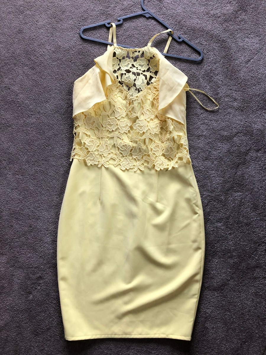 chinese dress ladies Summer To Remember Lace-Up Back Dress Floral Yellow– Selfie Leslie main image 1