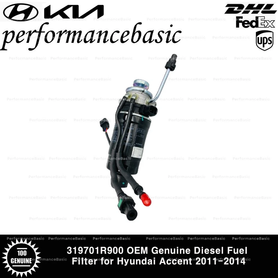 Filtro de combustible diésel genuino 319701R900 OEM para Hyundai Accent 2011-2014 Foto 3 de 3