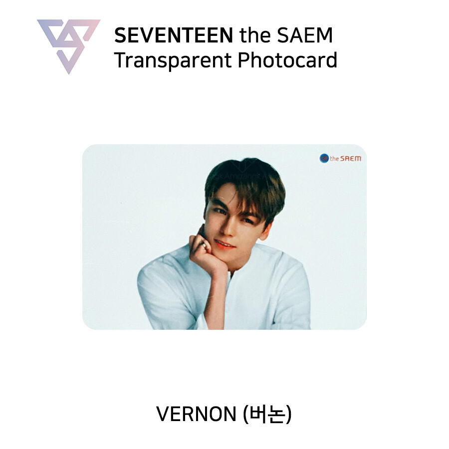SEVENTEEN The saem Official Transparent Photocard | eBay