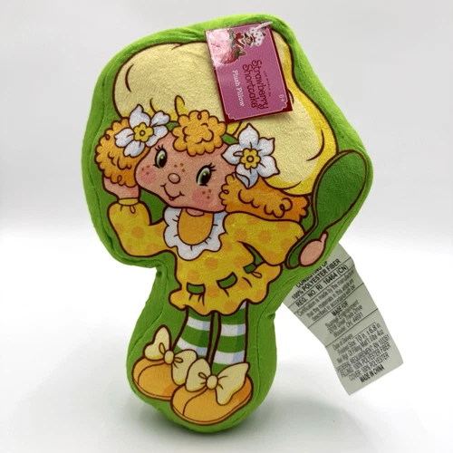 Strawberry Shortcake Lemon Meringue Plush Pillow Vintage 80s Style 12" Toy