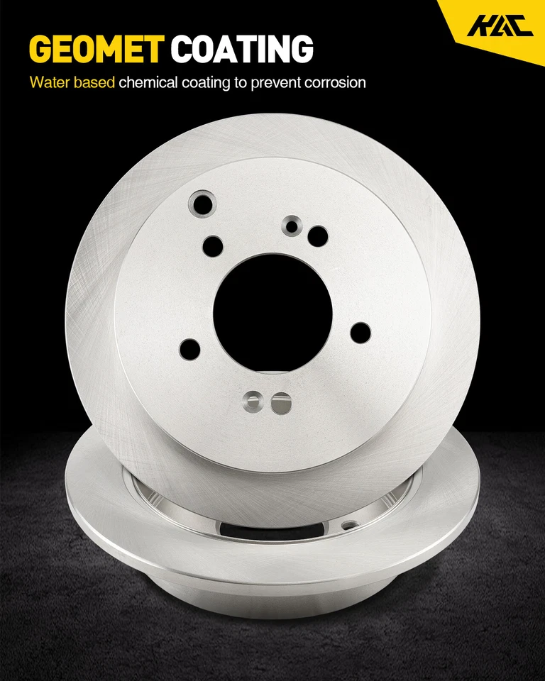 Rotores de disco traseiros e pastilhas de freio para Lexus IS250 Base Sedan 2006 2007 2008-2013 - Imagem 3 de 4