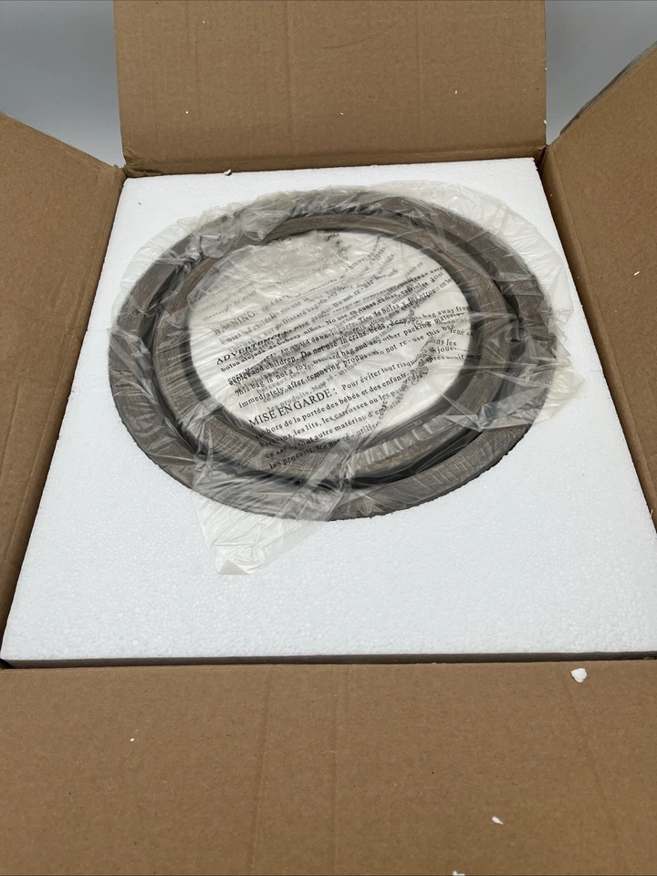 Feiss F3031/4WOW 4 luces 15 pulgadas madera de roble desgastado colgante luz de techo NUEVO Foto 4 de 4