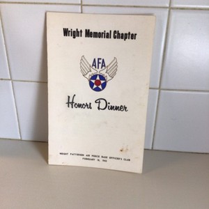 1969 Honors Dinner of Air & Spaces Forces Assoc. Wright Memorial Chapter Program
