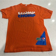 NCAA University Of Florida Gators Chomp Chomp Pepsi Orange Men’s T Shirt Size M