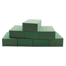 Prashent 8Pcs Floral Foam Blocks,Green Wet Dry Flower Foam Plant Foam for Fre...