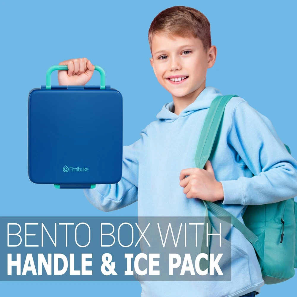 Leak-Proof Chill Bento Box for Kids & Adults with Ice Pack - Insulated Lunch Container Leak-Proof Chill Bento Box for Kids & Adults with Ice Pack - Insulated Lunch Container