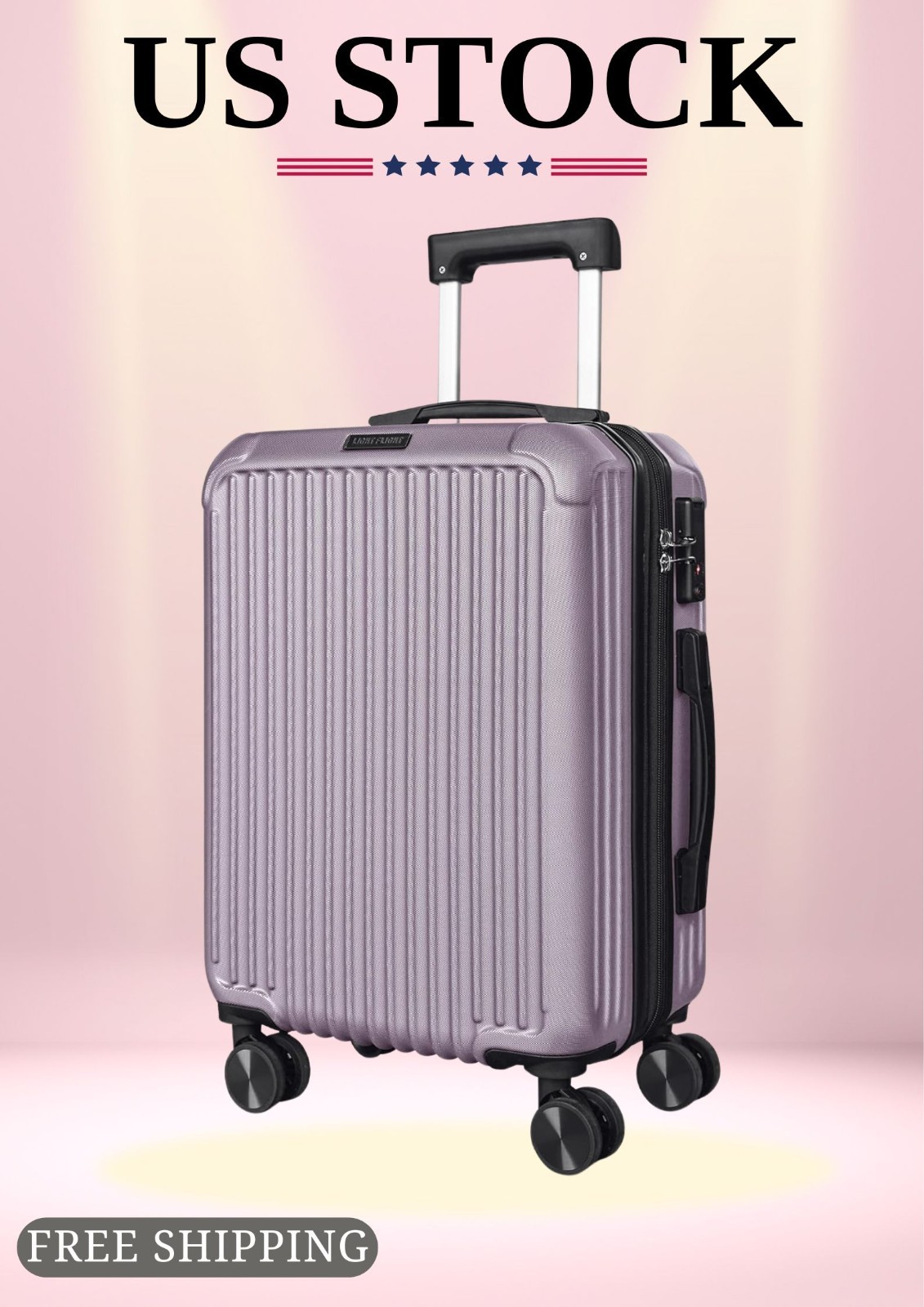 22x14x9 Airline Approved Hardside Expandable Tsa Lock 20"