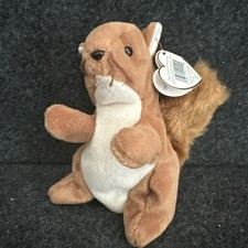 Ty Beanie Baby 1996- NUTS the Squirrel 5.5 Inch NEW Plush Stuffed Animal Toy
