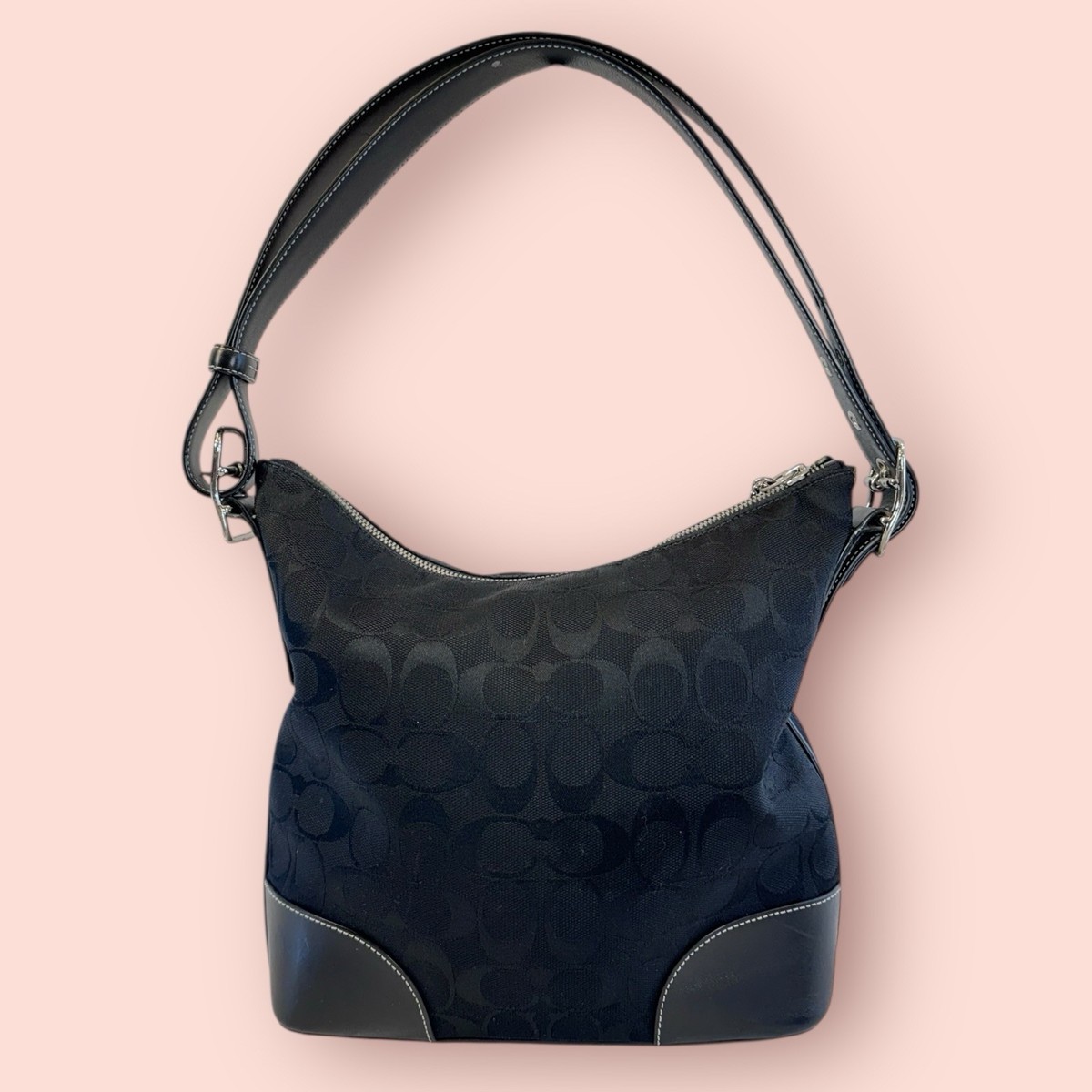 COACH Y2K Vintage Chelsea Signature Hobo Shoulder Convertible Bag