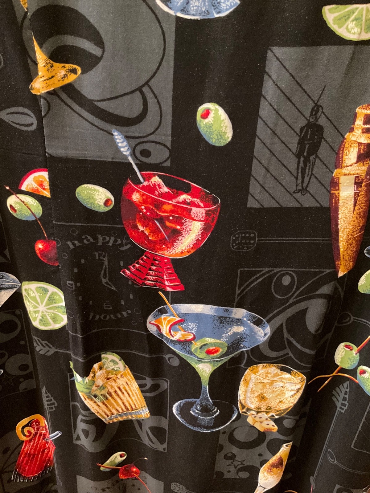 Paradise Found  Rayon Cocktails Sleeveless Dress Hawaii Size XL TIKI OASIS