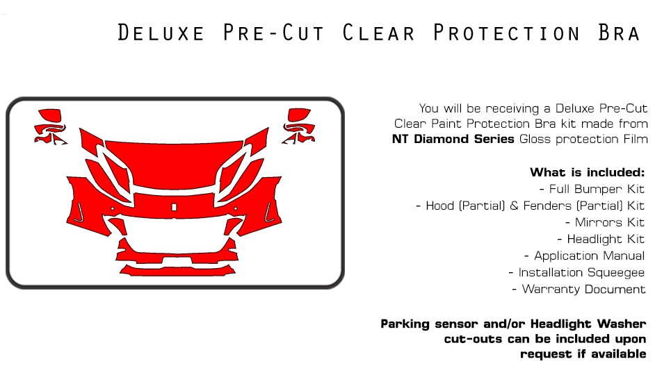 PreCut Paint Protection Film Clear Bra PPF for Ferrari 812 GTS 2020-2024