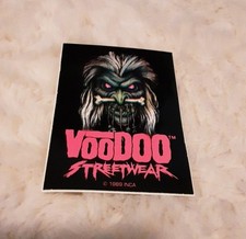 VINTAGE 1989's VOODOO STREETWEAR CLOTHING SKATEBOARD STICKER