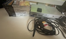 Sony PlayStation 2 SCPH-50003 Silver Console Controllers & Games Bundle