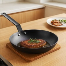 Padella in Ghisa Ø 25 cm Cast Iron Pan per Fornelli A Gas Induzione e Forno