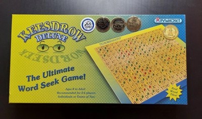 Keesdrow Deluxe Ultimate Word Find Seek Search Board Game Pywacket 2005 Sealed 