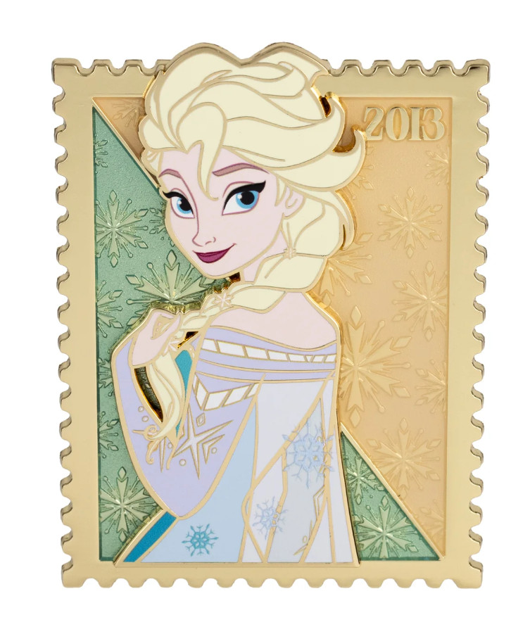 Disney PALM Royal Stamp Pink A La Mode Elsa Frozen LE 400 Pin - IN HAND