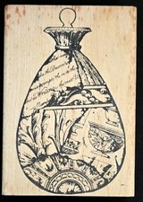 Stampers Anonymous Rubber Stamp Decorated Ornament Collage Holidays Christmas LG