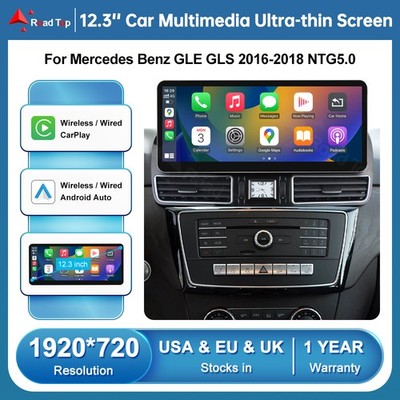 12,3' Wireless CarPlay Multimedia Touchscreen für Benz GLE GLS NTG5.0/5.1/5.2