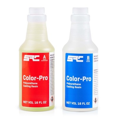 Color-Pro 32 Oz (16 Oz Part A + 16 Oz Part B) Silicone Polyurethane Casting R...