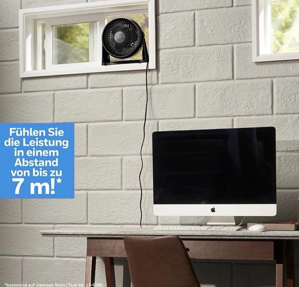 Honeywell HT-900E Tischventilator Standventilator Schwarz - Bild 2 von 4