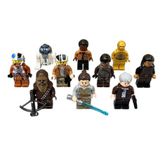 LEGO Star Wars Minifigure Rey Finn Han Solo Poe Chewbacca R2-D2 C-3PO Maz