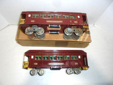 LIONEL STANDARD GAUGE 322 OBSERVATION CARS WINE COLOR UNCATALOGUED PASSENGER