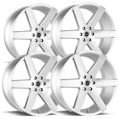 (Set of 4) Strada S60 Coda 22x9.5 6x5.5'' +24mm Brushed Wheels Rims 22'' Inch