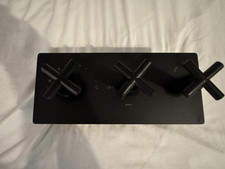 Black Cross Head Concealed Shower Mixer Valve 2 and 3 Outlet Diverters