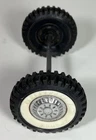 Buddy L Set Of Wheels Whitewall Tires Axle Assembly Parts Restoration Custom
