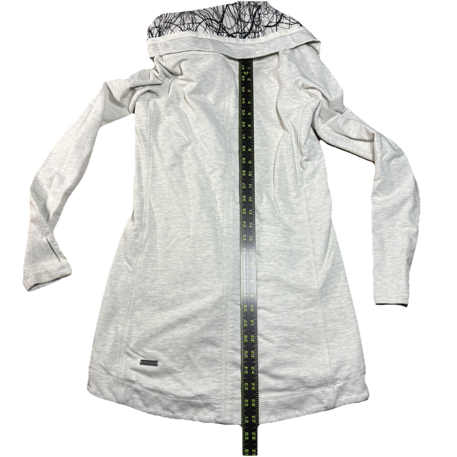 Lululemon Method Wrap Jacket Zip Heathered Ghost … - image 9