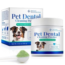 Dog Dental Powder Pet Dental Powder Teeth Cleaning Powder for Dogs Plaque ...