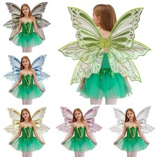 1Pc Fairy Wings Cosplay Shiny Sequins Butterfly Wings Festival Party Masquerade
