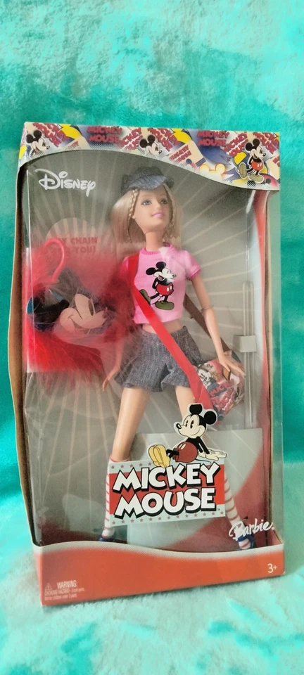 Muñeca Barbie Mattel Mickey Mouse Disney 2004 Foto 4 de 4