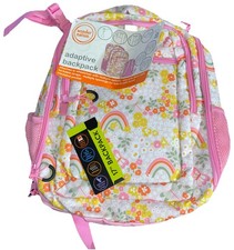 Wonder Nation Girls Adaptive 17" Backpack, Garden Party Pink NWT