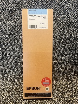 Genuine T8905 Epson Light Cyan GS3 Ink 700ml SC-S80600 Date: January 2029